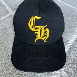 Chrome Hearts Hat black & yellow baseball cap